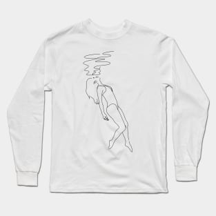 Woman Line art Long Sleeve T-Shirt